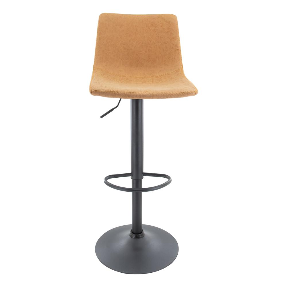 Tilbury Modern Adjustable Bar Stool With Footrest & 360-Degree Swivel Set of 2. Picture 2
