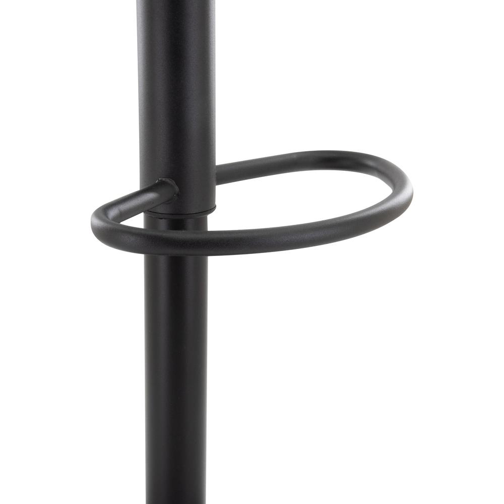 LeisureMod Tilbury Modern Adjustable Bar Stool With Footrest & 360-Degree Swivel Light Brown. Picture 7