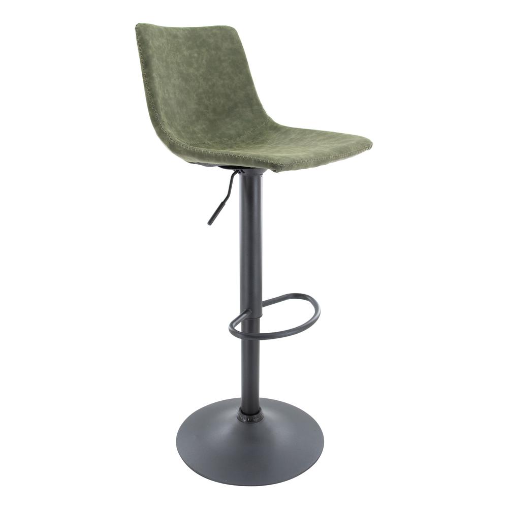 Tilbury Modern Adjustable Bar Stool With Footrest & 360-Degree Swivel. Picture 1