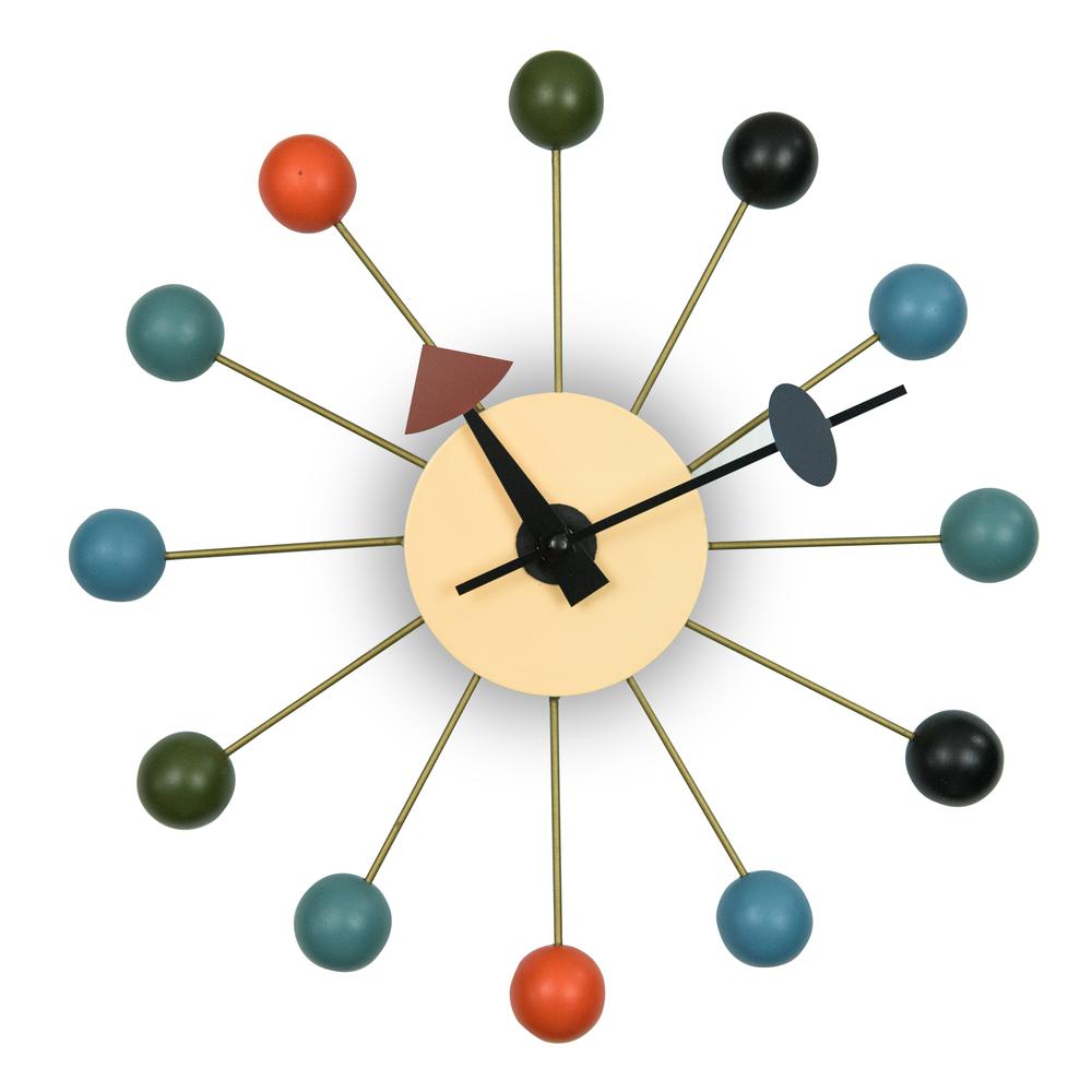 Concordia Modern Design Round Colorful Balls Silent Non-Ticking Wall Clock. Picture 1