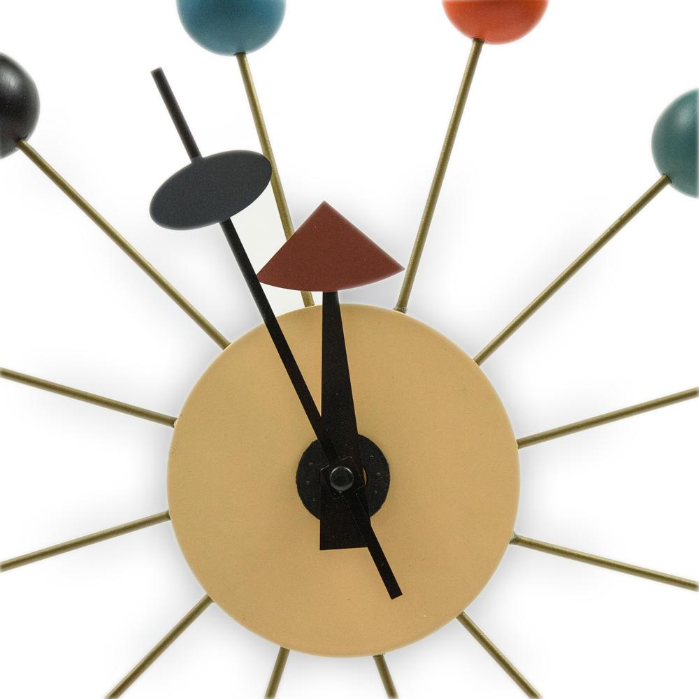 Concordia Modern Design Round Colorful Balls Silent Non-Ticking Wall Clock. Picture 2
