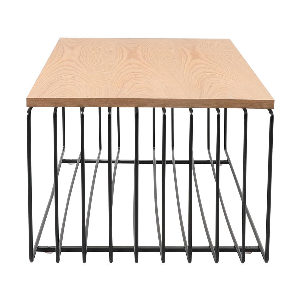 Walden Rectangular Coffee Table with Ash Veneer Top. Picture 6