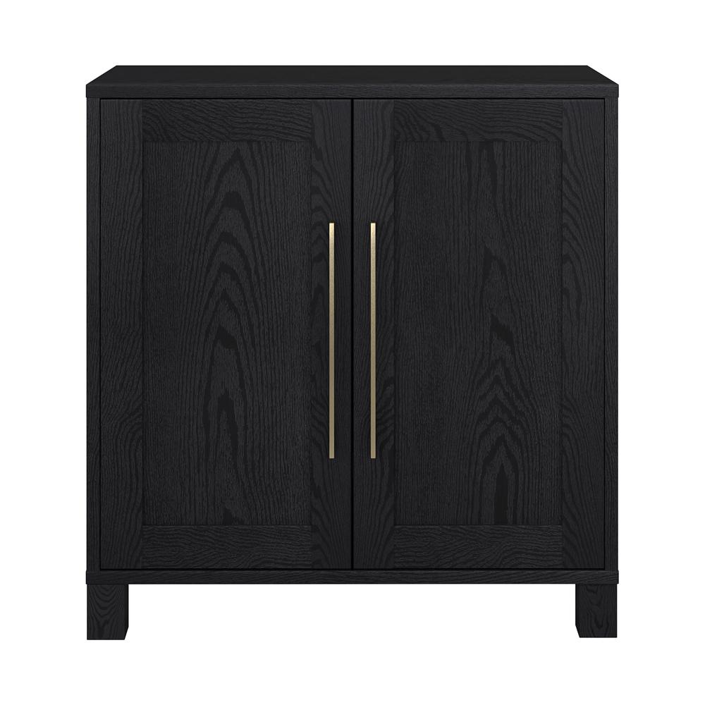 Chabot 28" Wide Rectangular Accent Cabinet in Black Grain. Picture 1