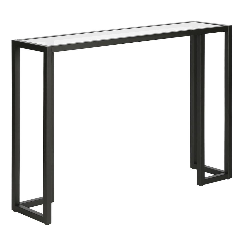 Oscar 42'' Wide Rectangular Console Table in Blackened Bronze. Picture 3
