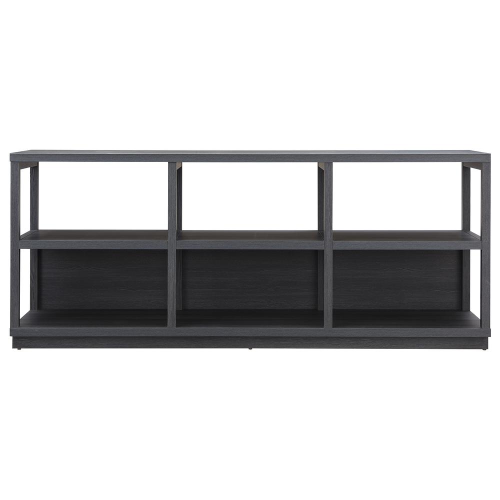 Thalia Rectangular TV Stand for TV's up to 80" in Charcoal Gray. Picture 3