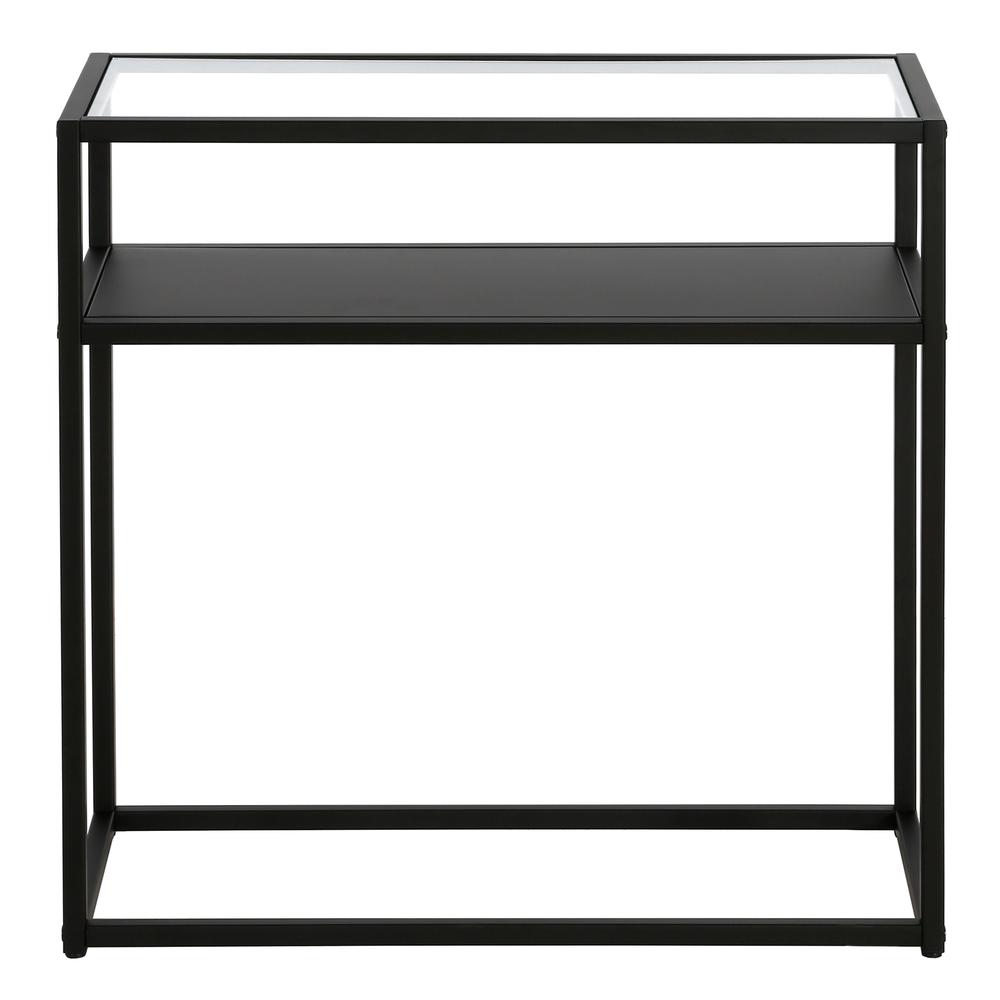 Ada 24'' Wide Rectangular Side Table in Blackened Bronze. Picture 3
