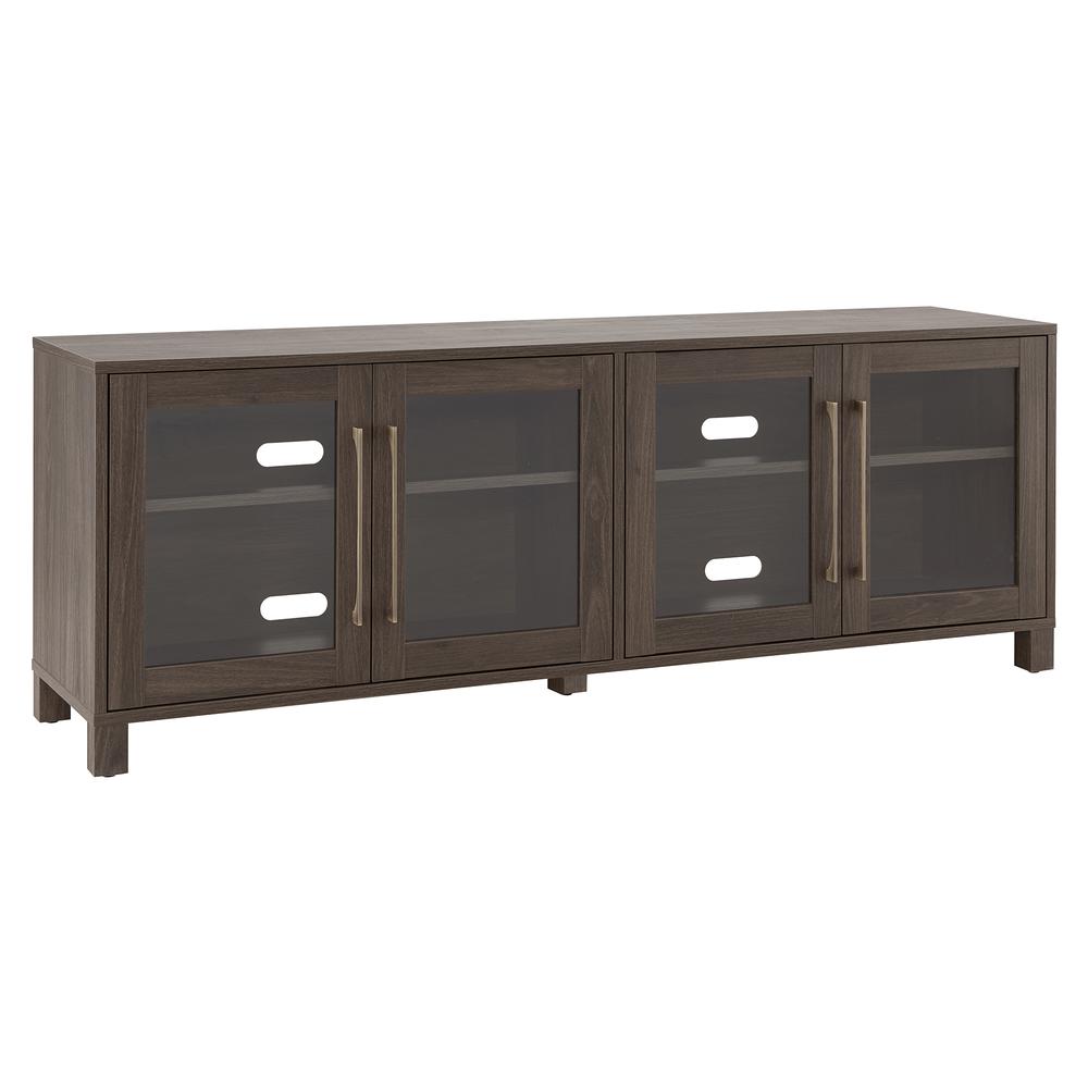 Quincy Rectangular TV Stand for TV's up to 80" in Alder Brown. Picture 1