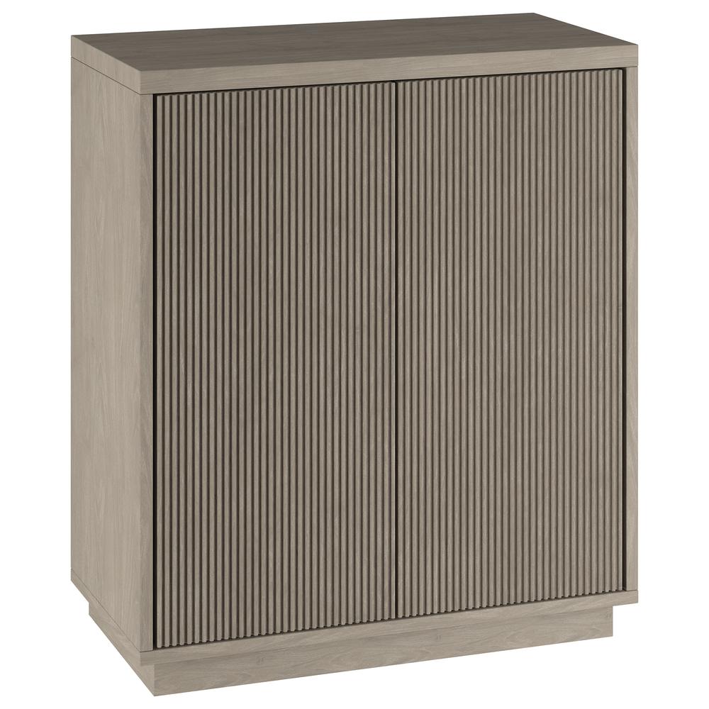 Alston 28" Wide Rectangular Accent Cabinet in Antiqued Gray Oak. Picture 1