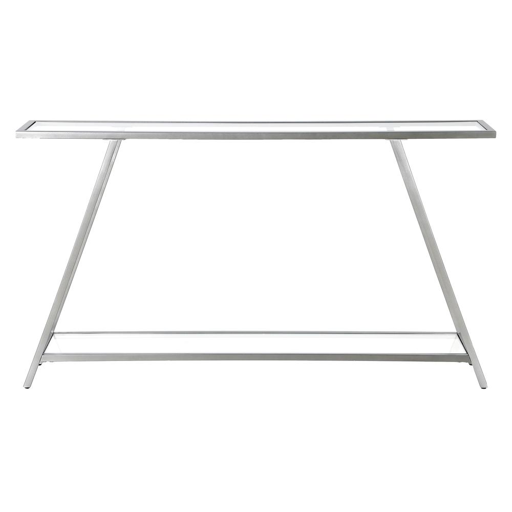 Yair 52'' Wide Rectangular Console Table in Silver. Picture 3