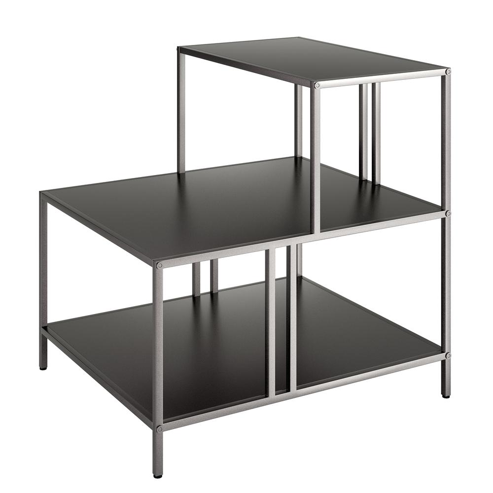 Cortland 20'' Wide Rectangular Side Table in Gunmetal Gray. Picture 1