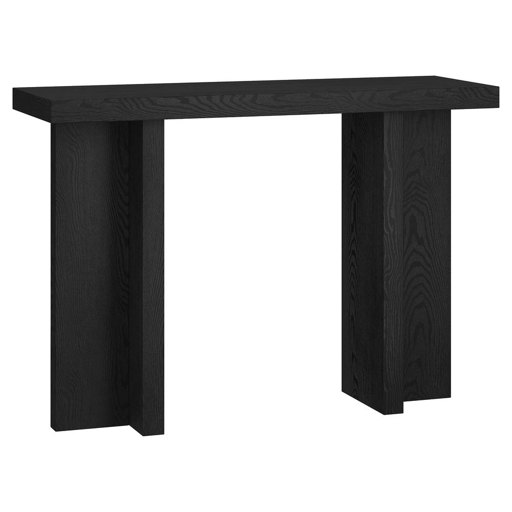 Dimitra 42" Wide Rectangular Console Table in Black Grain. Picture 1
