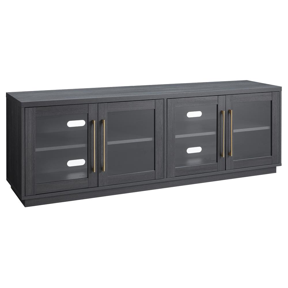 Donovan Rectangular TV Stand for TV's up to 80" in Charcoal Gray. The main picture.