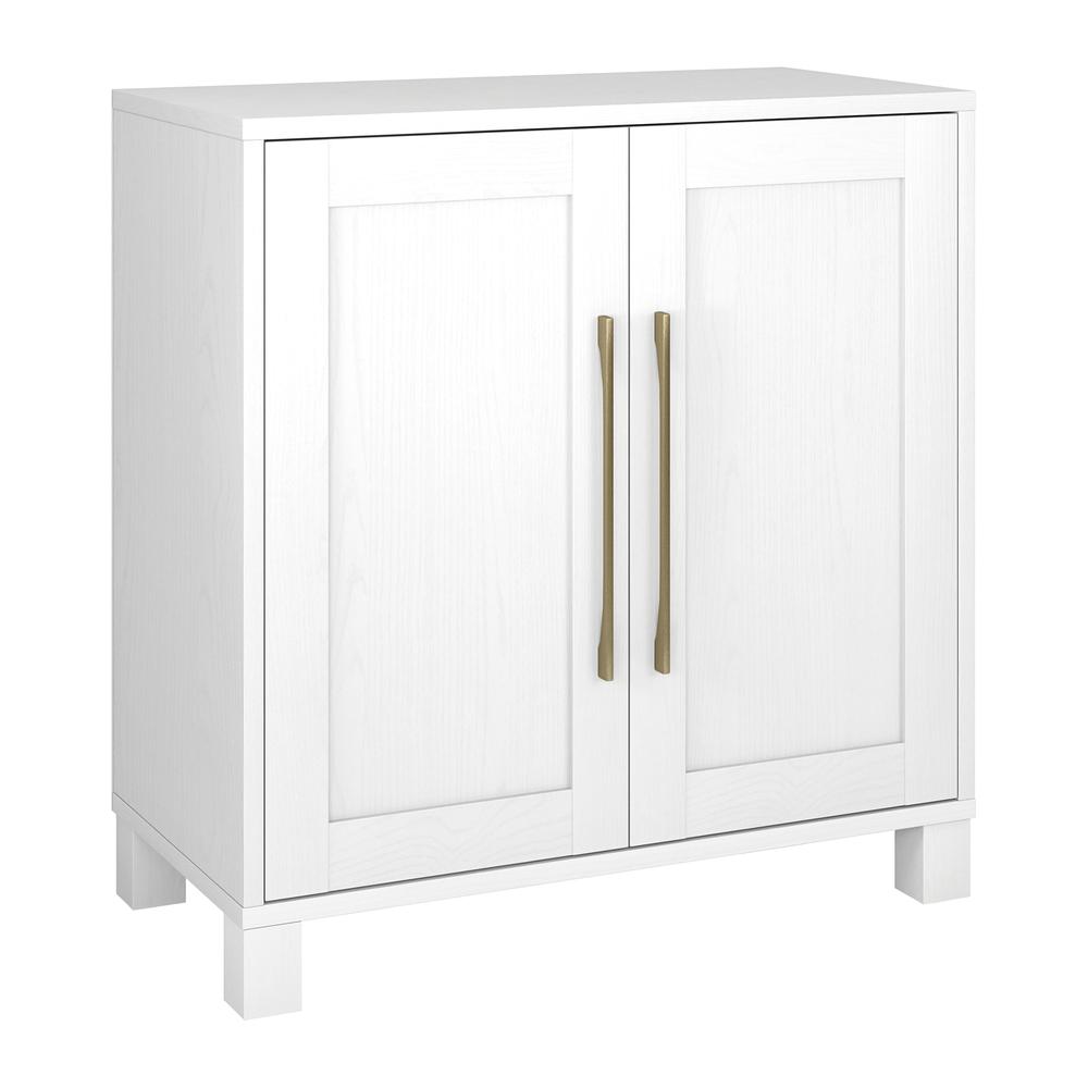 Chabot 28" Wide Rectangular Accent Cabinet in White. Picture 2