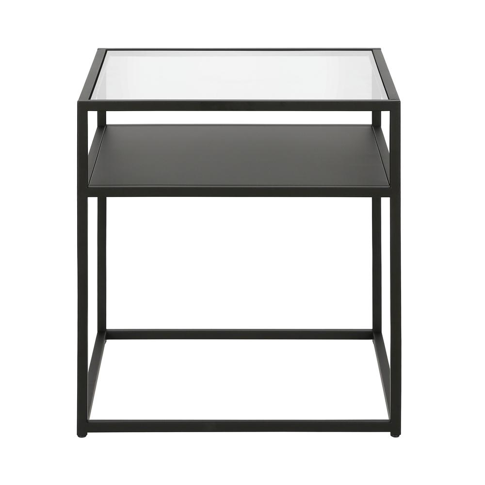 Ada 20'' Wide Square Side Table in Blackened Bronze. Picture 3
