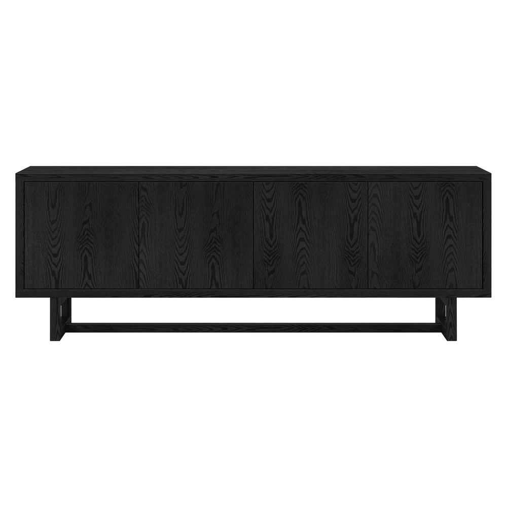 Cutler Rectangular TV Stand for TV's up to 75" in Black Grain. Picture 1