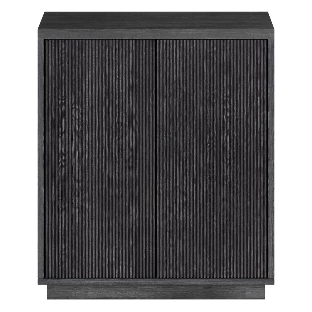 Alston 28" Wide Rectangular Accent Cabinet in Charcoal Gray. Picture 5