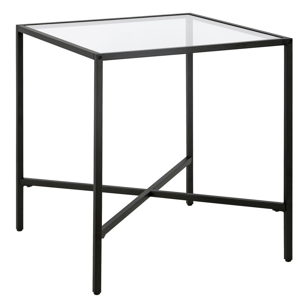 Henley 20'' Wide Square Side Table in Blackened Bronze. Picture 1