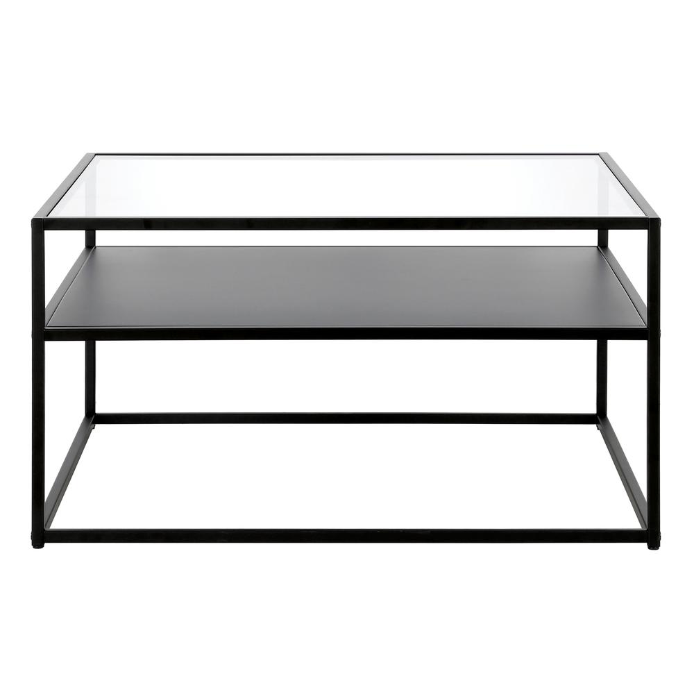 Ada 32'' Wide Square Coffee Table in Blackened Bronze. Picture 3