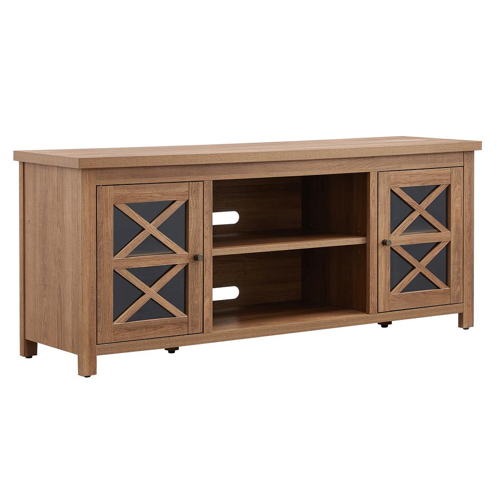 Colton Rectangular TV Stand for TV's up to 65" in Golden Oak. Picture 1