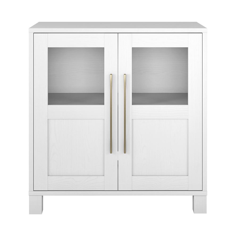 Holbrook 28" Wide Rectangular Accent Cabinet in White. Picture 1