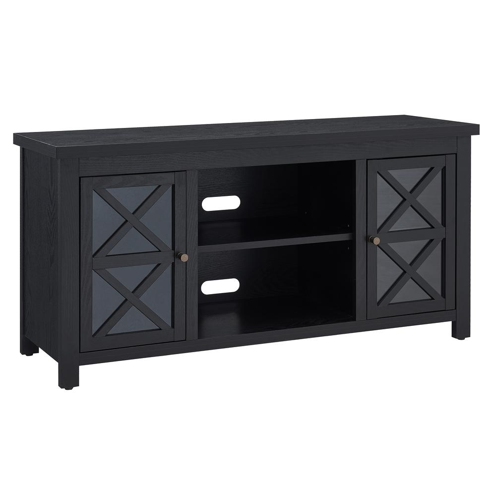 Colton Rectangular TV Stand for TV's up to 55" in Black. Picture 1