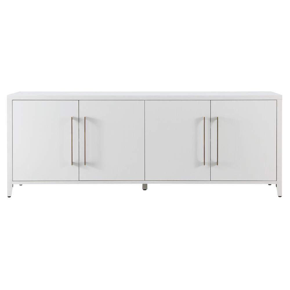 Jasper Rectangular TV Stand for TV's up to 75" in White. Picture 3