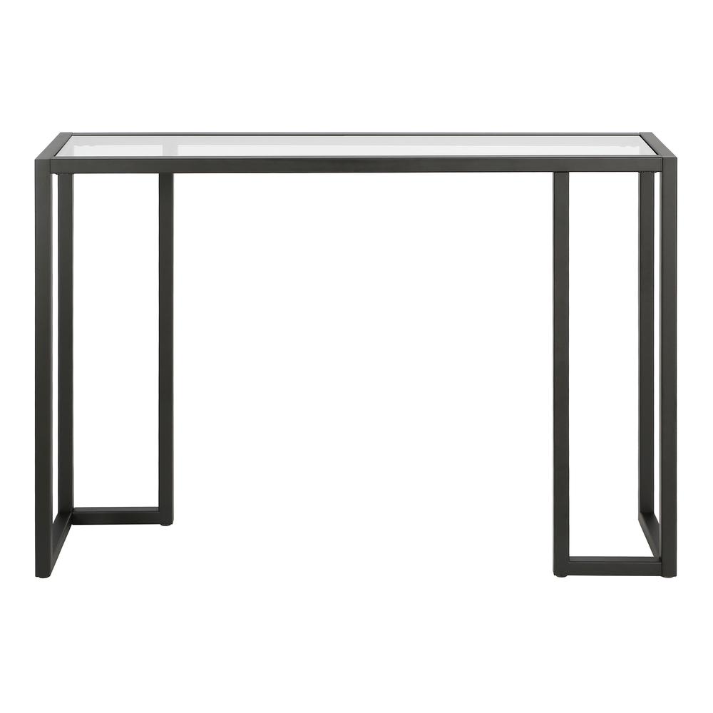 Oscar 42'' Wide Rectangular Console Table in Blackened Bronze. Picture 1