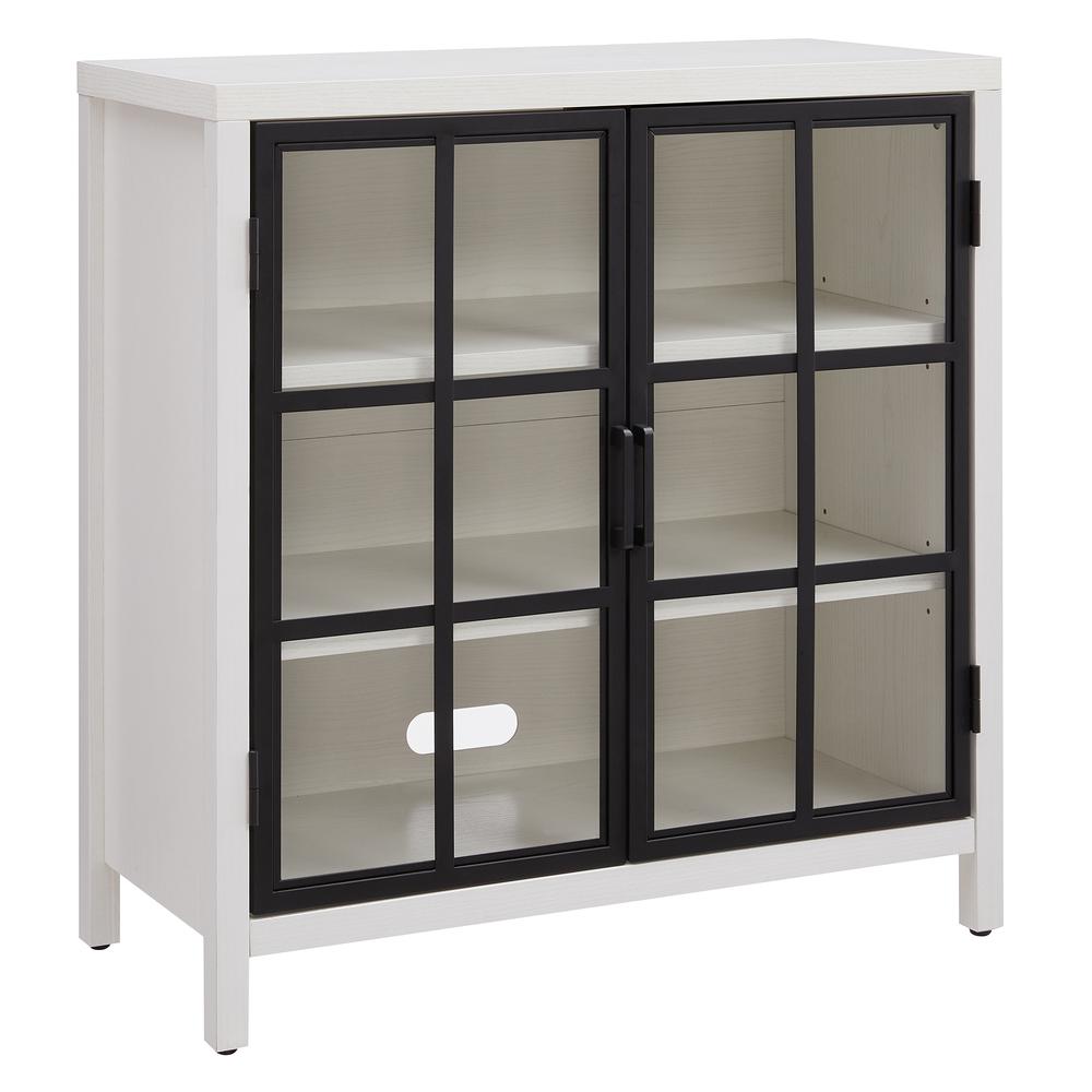 Bennett 32" Wide Rectangular Accent Cabinet in White. Picture 1