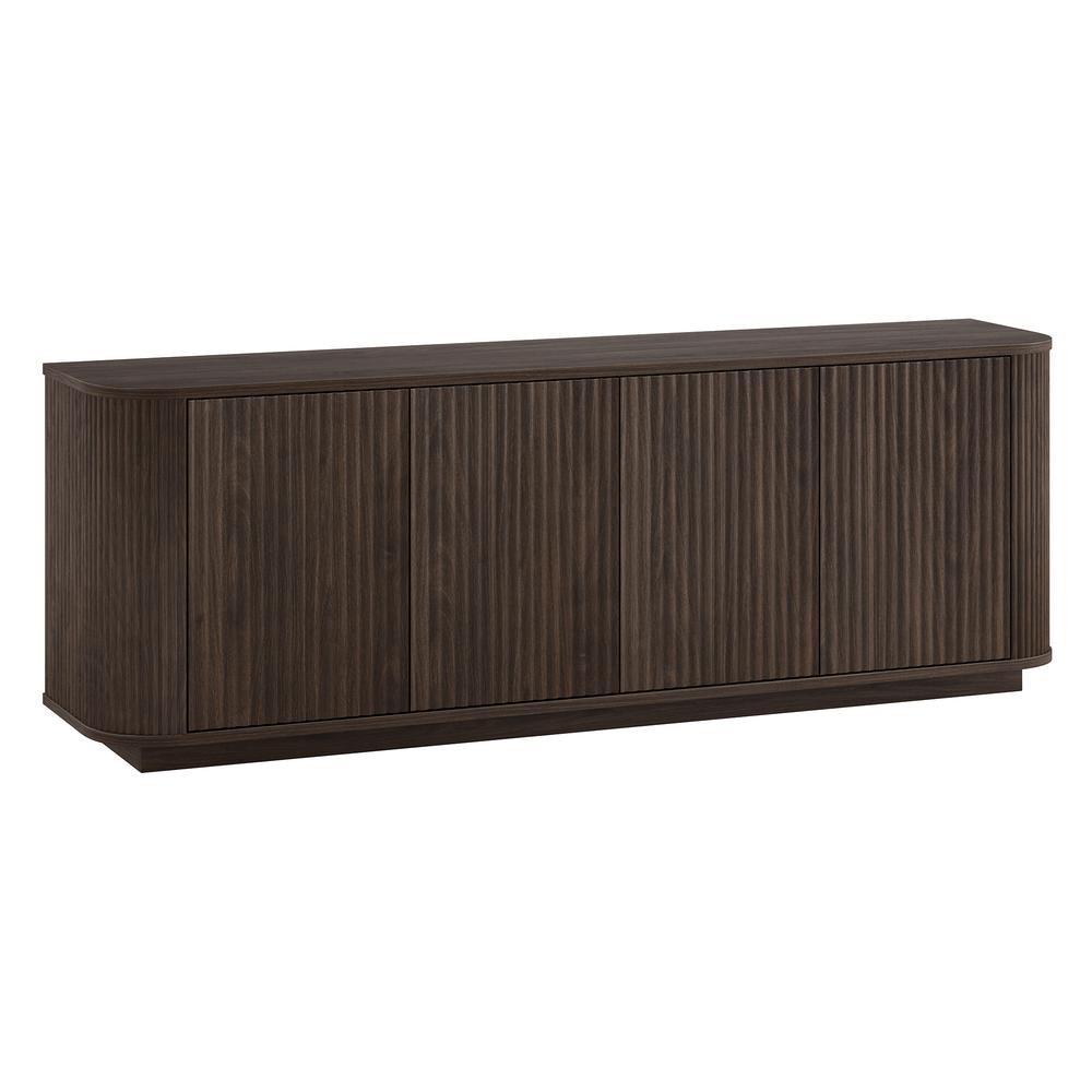 Canton Rectangular TV Stand for TV's up to 75" in Alder Brown. Picture 1