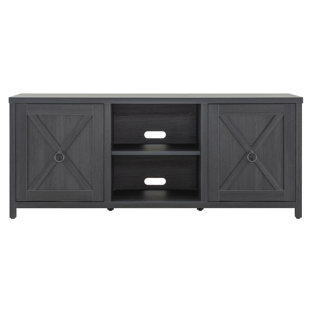 Granger Rectangular TV Stand for TV's up to 65" in Charcoal Gray. Picture 3