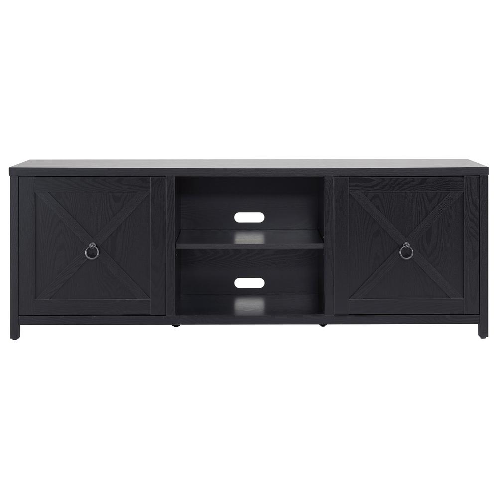 Granger Rectangular TV Stand for TV's up to 80" in Black Grain. Picture 3