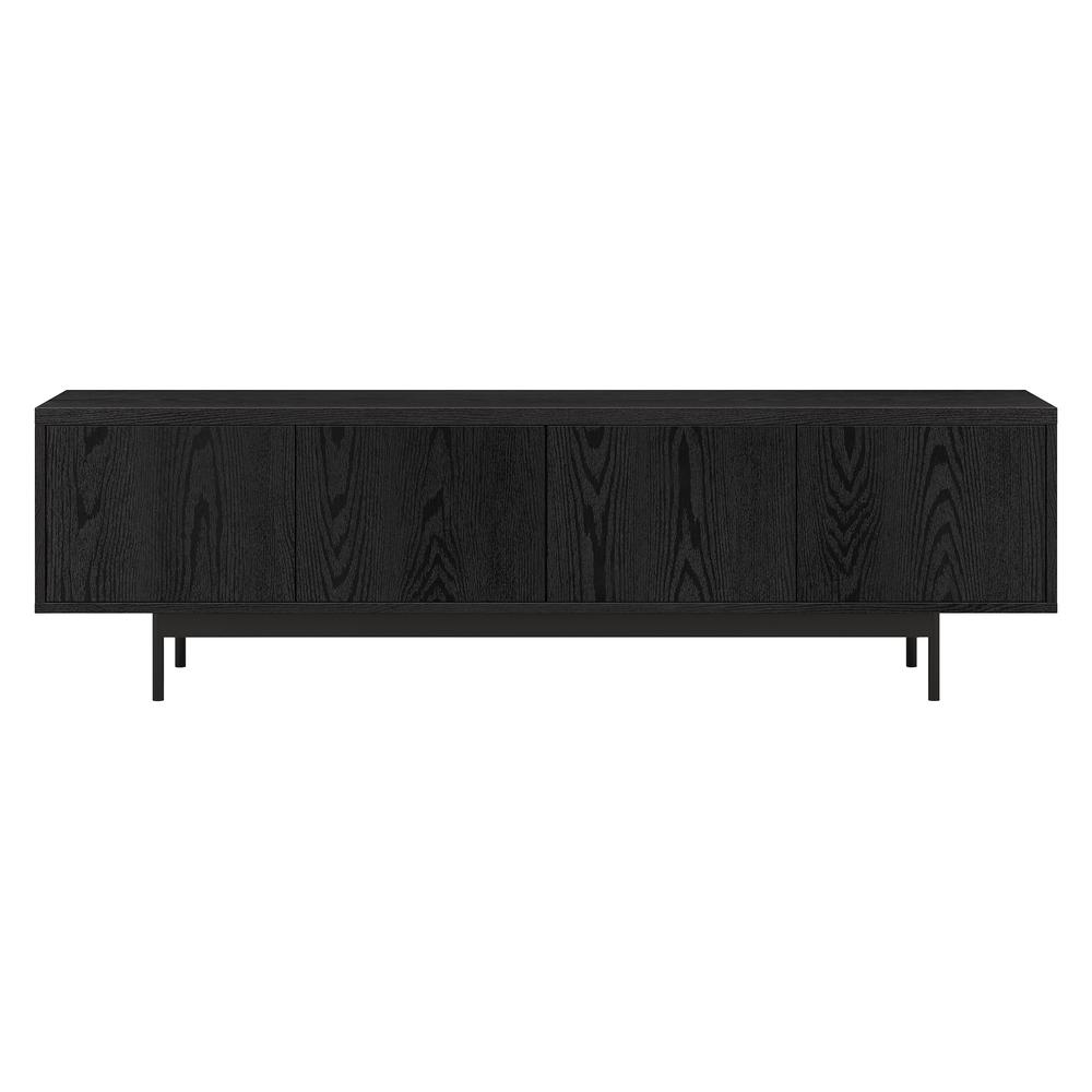 Abington Rectangular TV Stand for TV's up to 75" in Black Grain. Picture 3