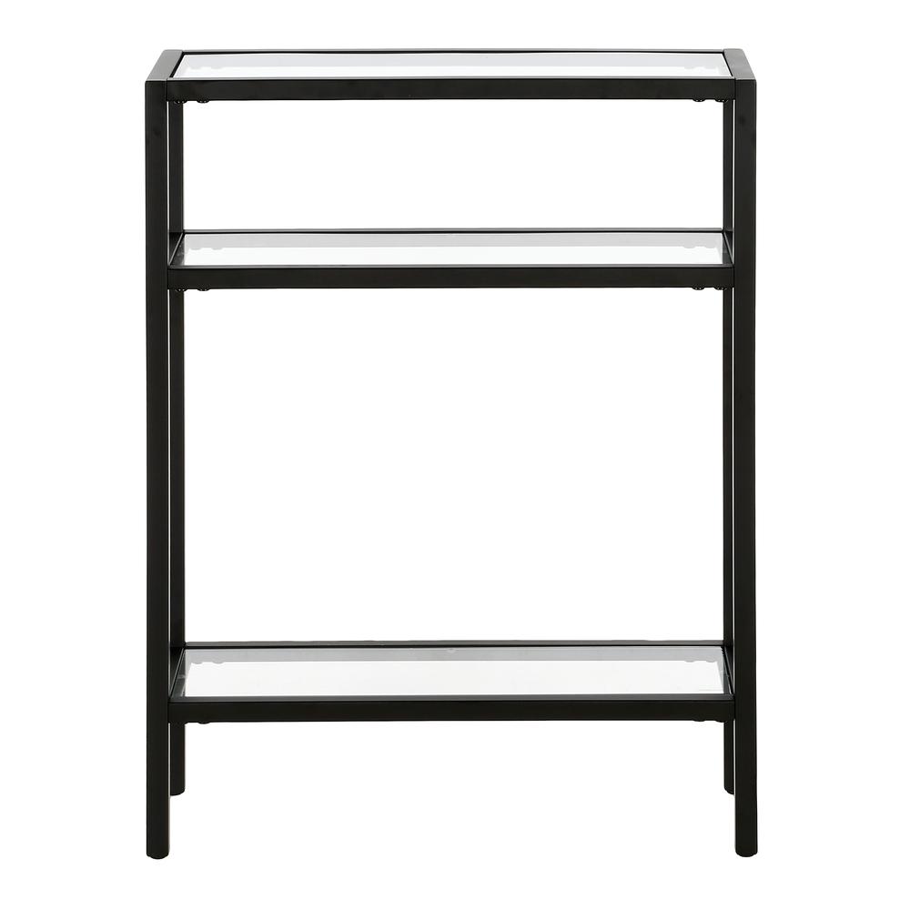 Sivil 22'' Wide Rectangular Console Table in Blackened Bronze. Picture 3