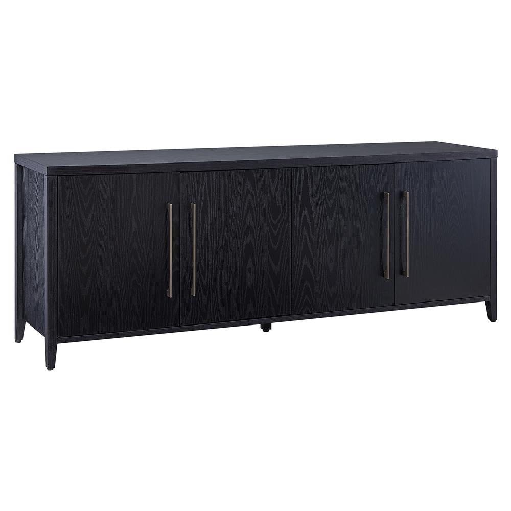 Jasper Rectangular TV Stand for TV's up to 75" in Black Grain. Picture 1
