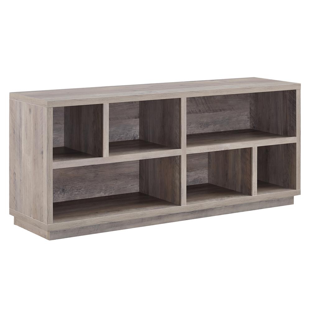 Bowman Rectangular TV Stand for TV's up to 65" in Gray Oak. Picture 1