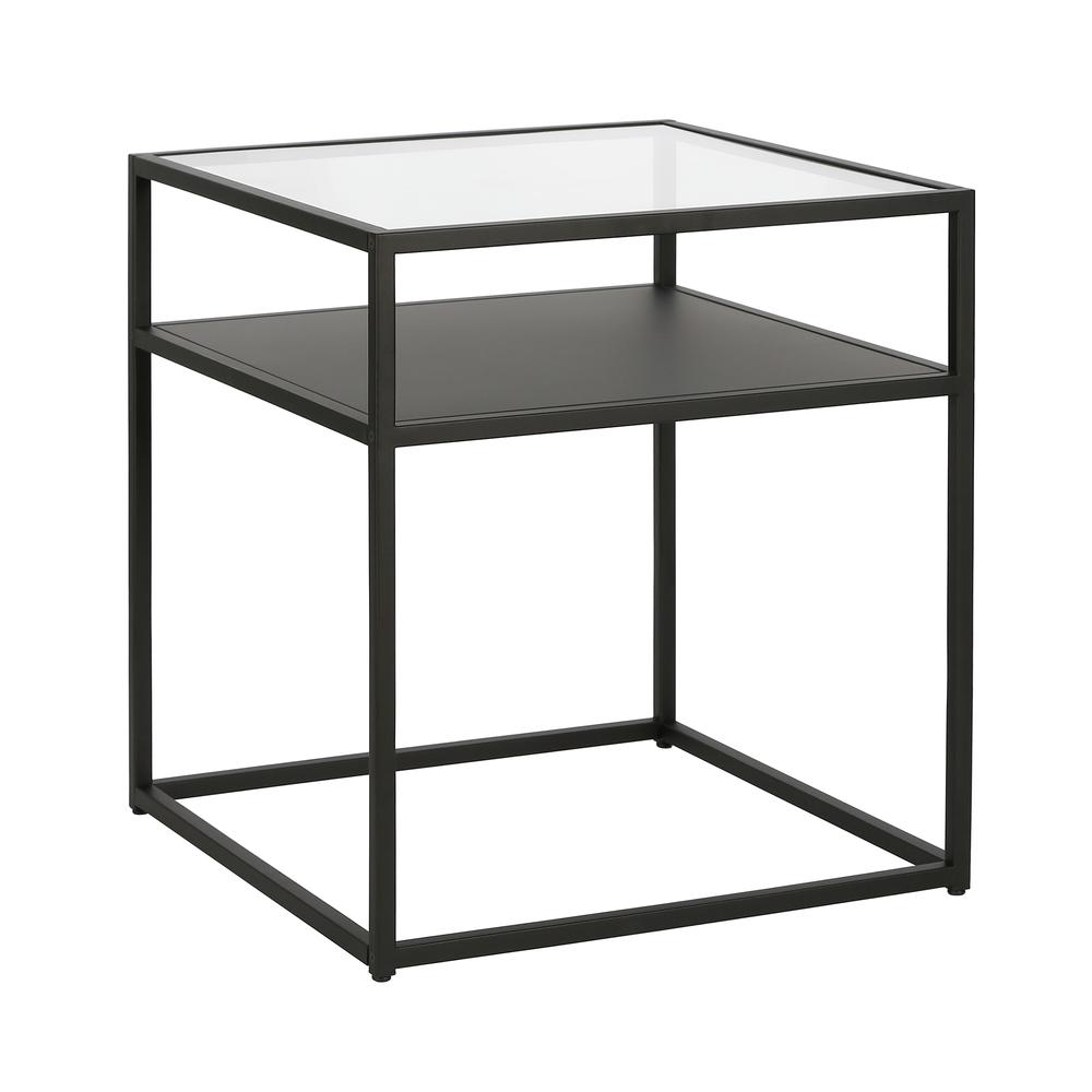 Ada 20'' Wide Square Side Table in Blackened Bronze. Picture 1