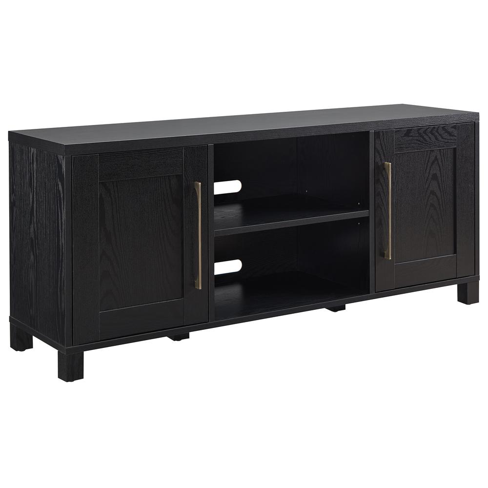 Chabot Rectangular TV Stand for TV's up to 65" in Black Grain. Picture 1