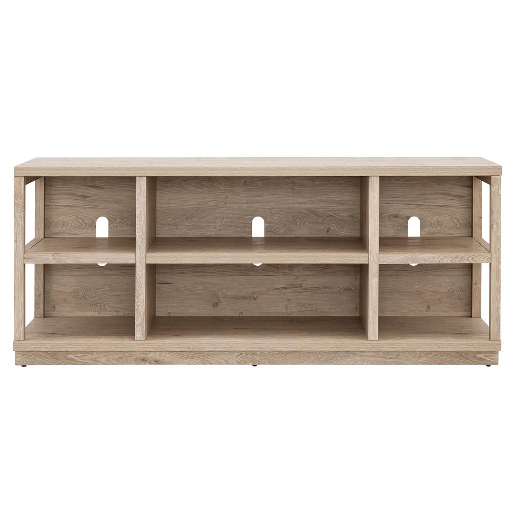Freya Rectangular TV Stand for TV's up to 65" in White Oak. Picture 3