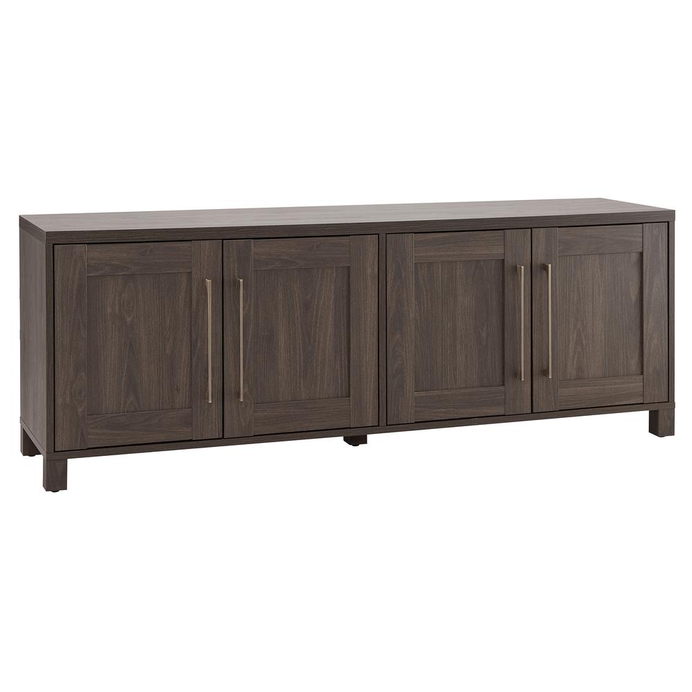 Chabot Rectangular TV Stand for TV's up to 80" in Alder Brown. Picture 1