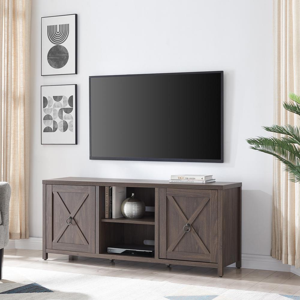 Granger Rectangular TV Stand for TV's up to 65" in Alder Brown. Picture 2
