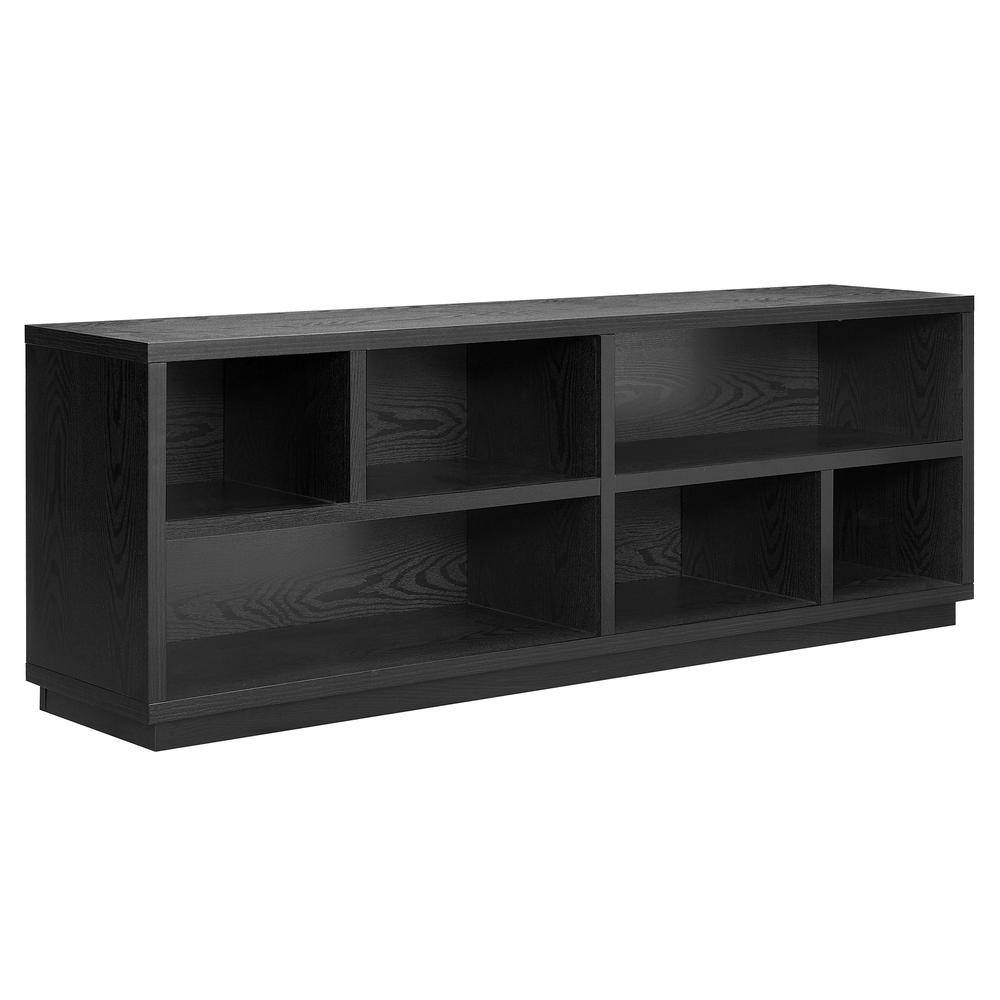Bowman Rectangular TV Stand for TV's up to 75" in Black Grain. Picture 1