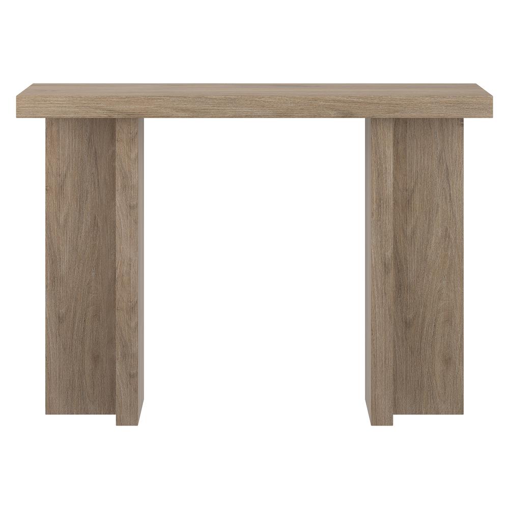 Dimitra 42" Wide Rectangular Console Table in Antiqued Gray Oak. Picture 2