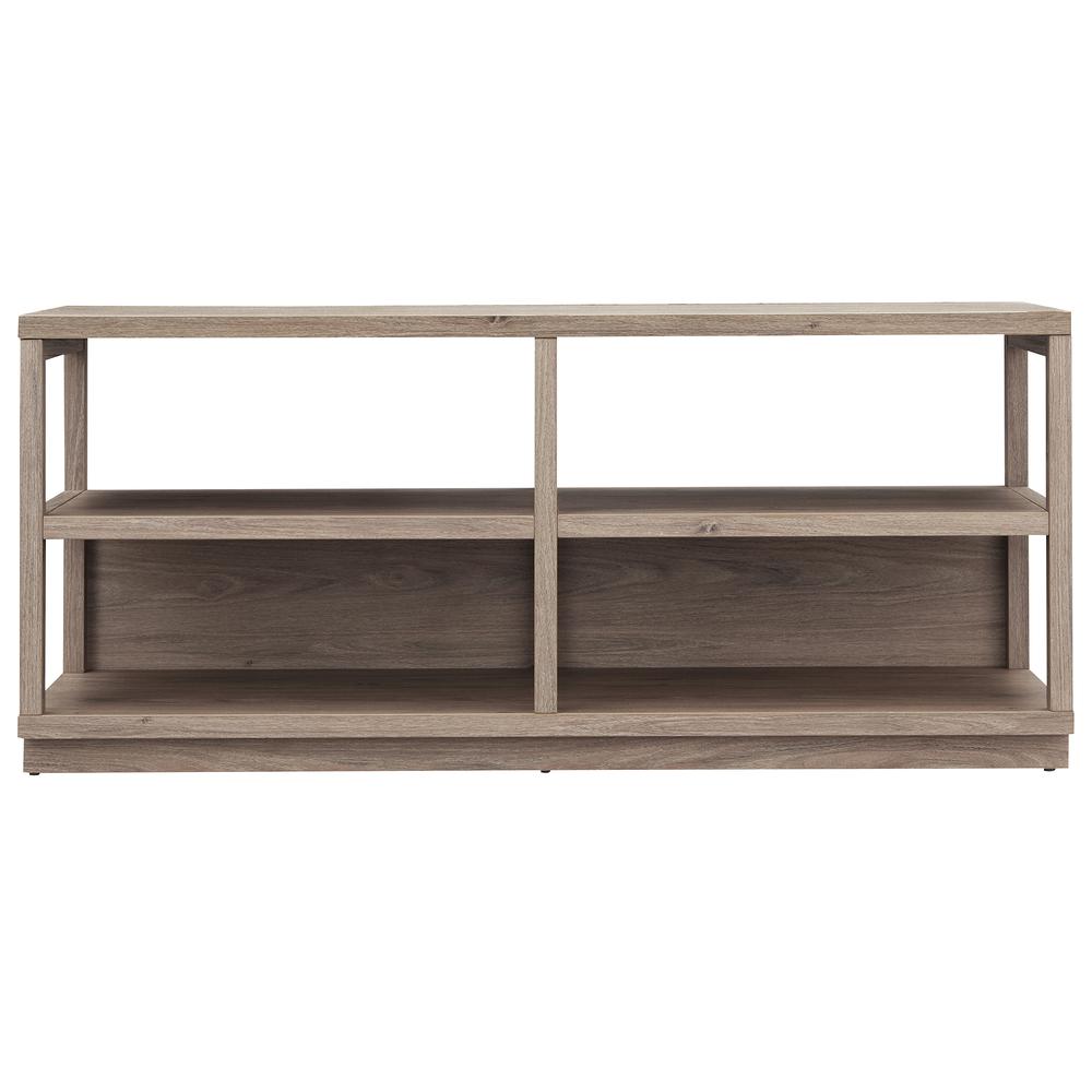 Thalia Rectangular TV Stand for TV's up to 60" in Antiqued Gray Oak. Picture 3