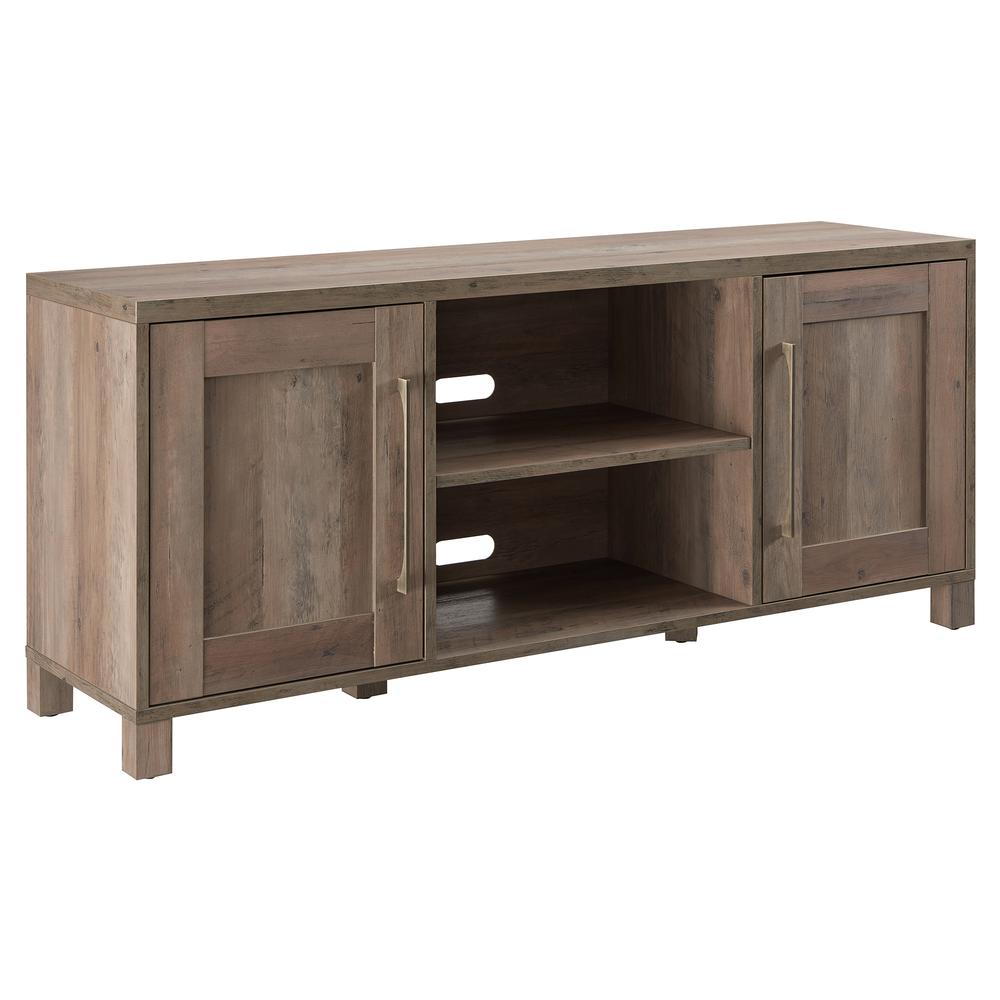 Chabot Rectangular TV Stand for TV's up to 65" in Gray Oak. Picture 1