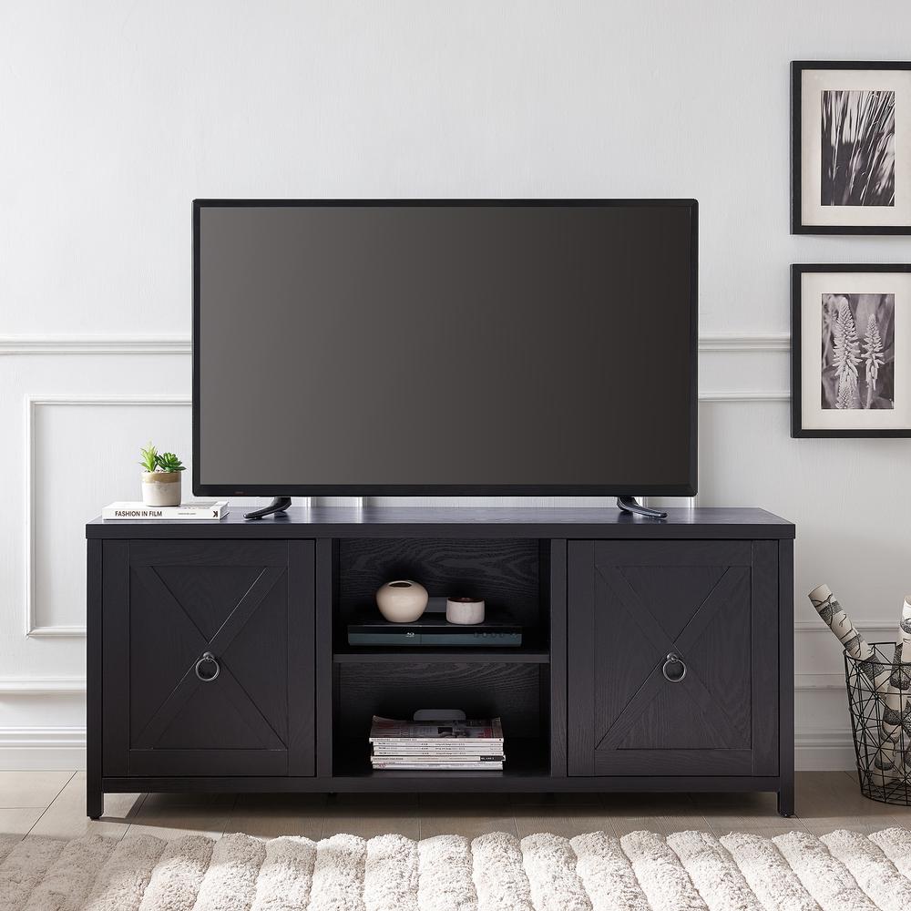 Granger Rectangular TV Stand for TV's up to 65" in Black. Picture 4