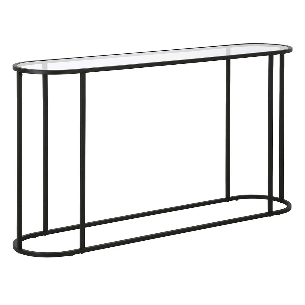 Erikson 54'' Wide Rectangular Console Table in Blackened Bronze. Picture 1