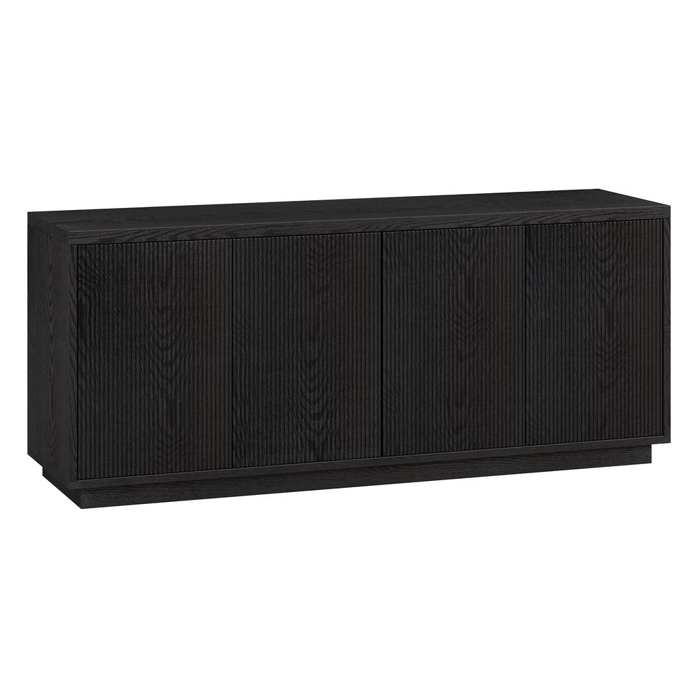 Hanson Rectangular TV Stand for TV's up to 65" in Black Grain. Picture 1