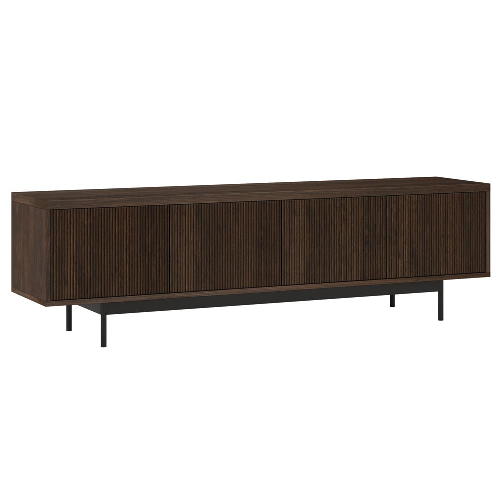 Whitman Rectangular TV Stand for TV's up to 75" in Alder Brown. Picture 1