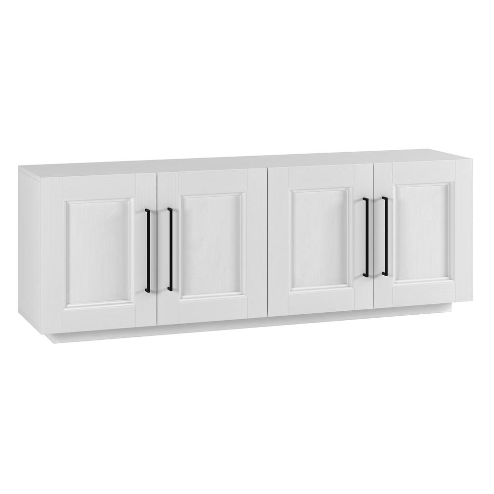 Merrimac Rectangular TV Stand for TV's up to 75" in White. Picture 1