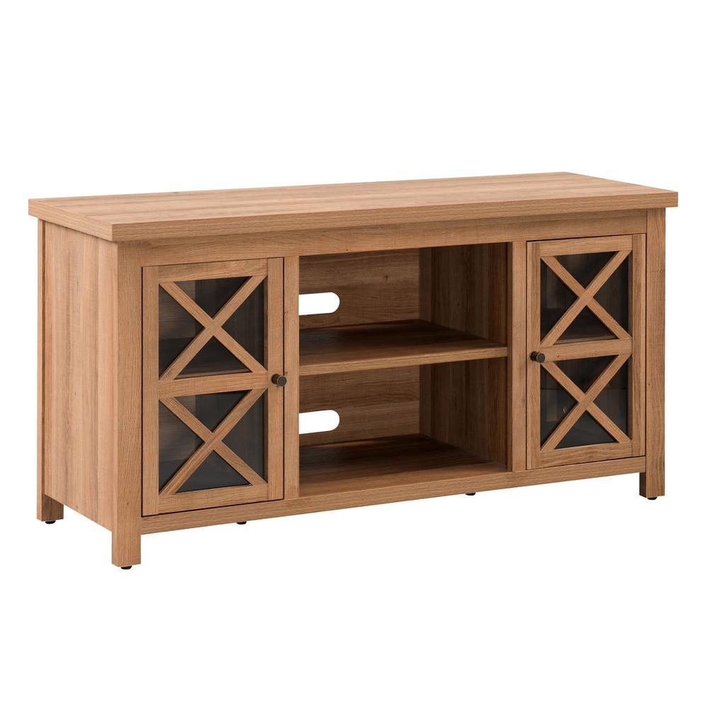 Colton Rectangular TV Stand for TV's up to 55" in Golden Oak. Picture 1
